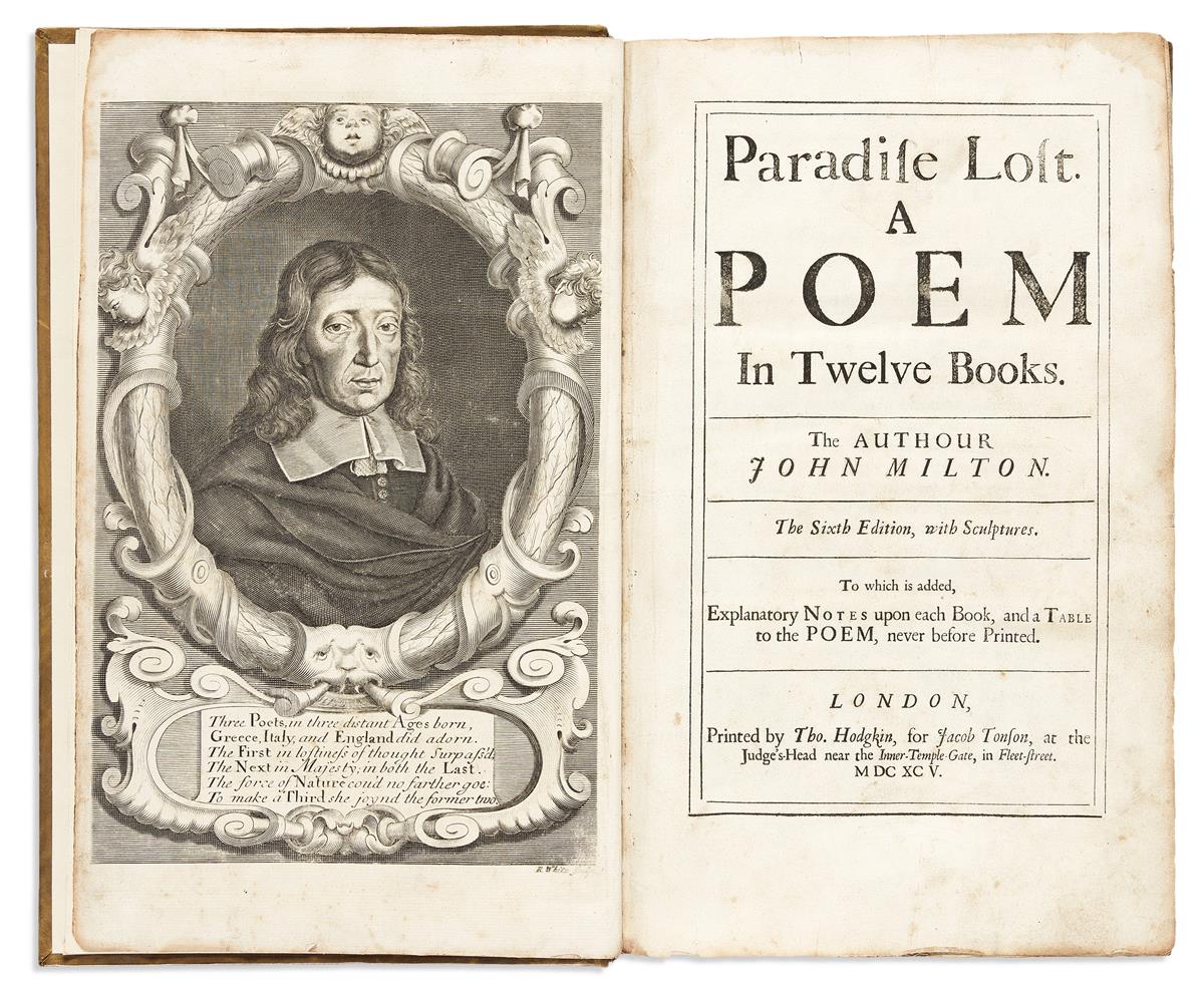 MILTON, JOHN. Paradise Lost. A Poem in Twelve Books.